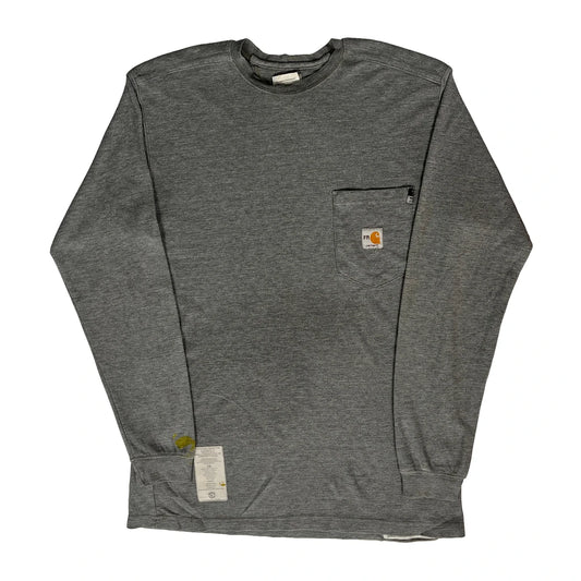 Carhartt Long Sleeve T-Shirt - Medium Grey Lyocell