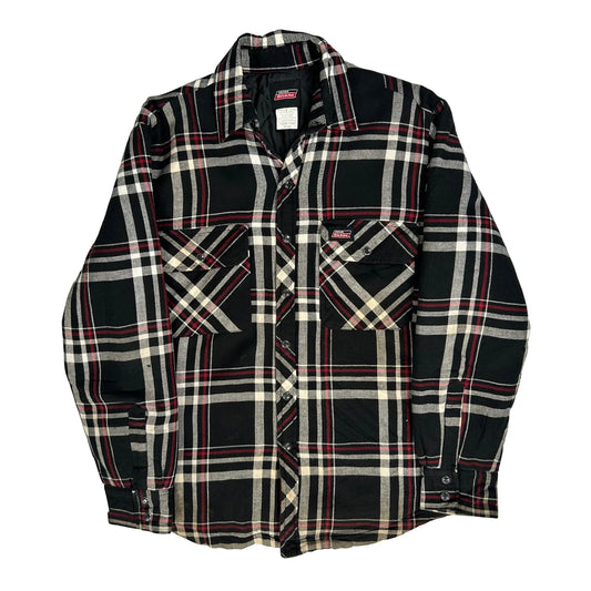 Vintage Dickies Checked Jacket - Small Black Cotton