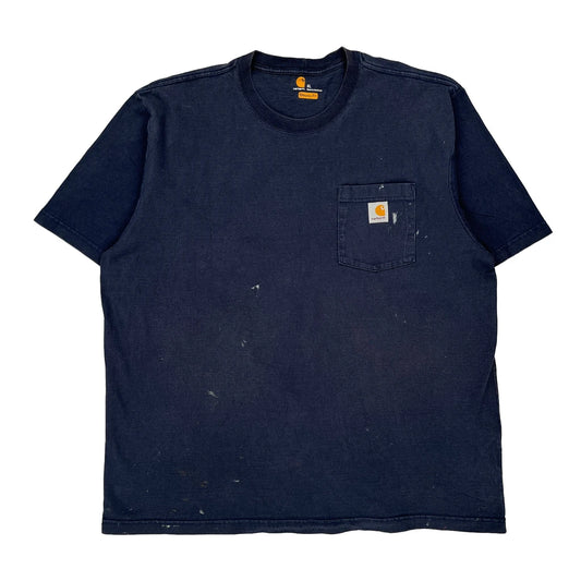 Carhartt T-Shirt - XL Navy Cotton