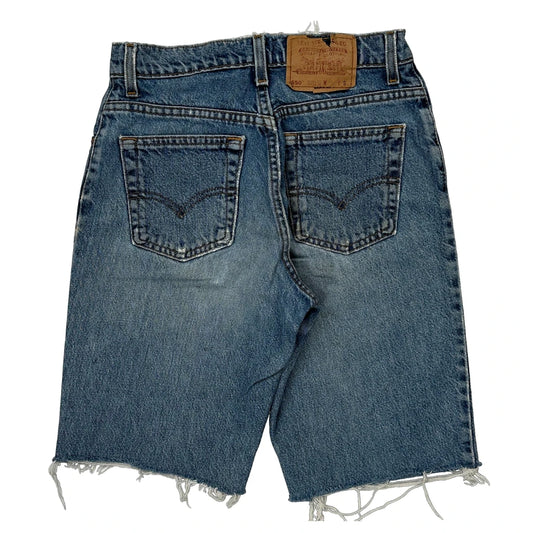 Levis Cut Off Denim Shorts - 26W UK 6 Blue Cotton