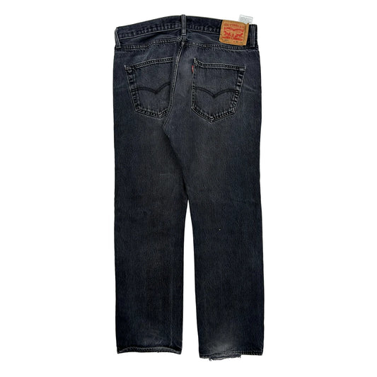 Vintage 501 Levis Jeans - 34W 30L Black Denim