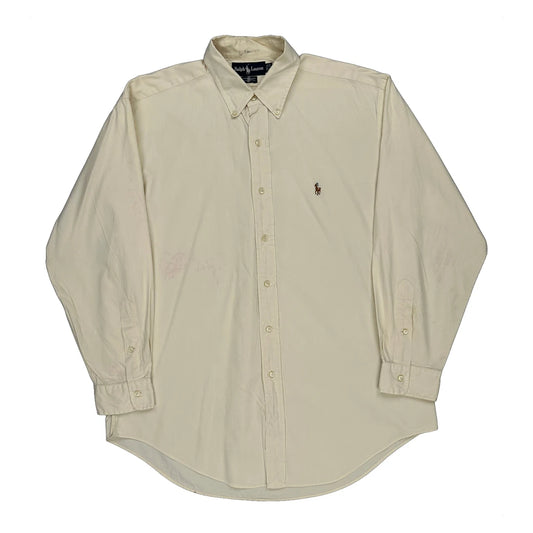 Yarmouth Ralph Lauren Shirt - Large Cream Cotton
