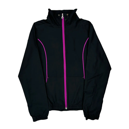 Reebok Windbreaker - Small Black Polyester