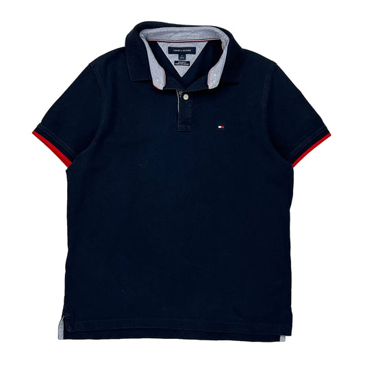 Tommy Hilfiger Polo Shirt - Medium Navy Cotton