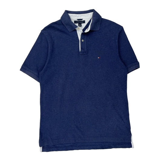 Tommy Hilfiger Polo Shirt - Large Blue Cotton