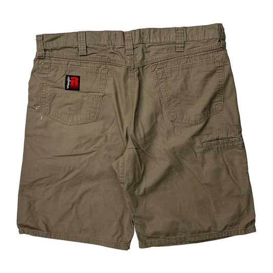 Wrangler Carpenter Shorts - 36W 10L Khaki Cotton