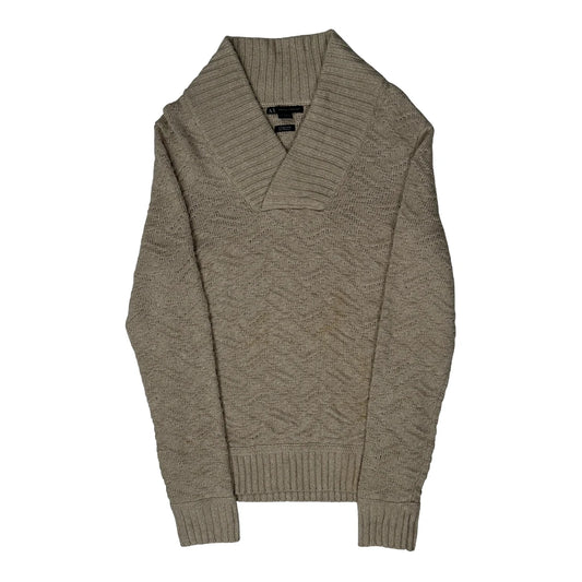 Armani Exchange Jumper - XS Beige Knitted