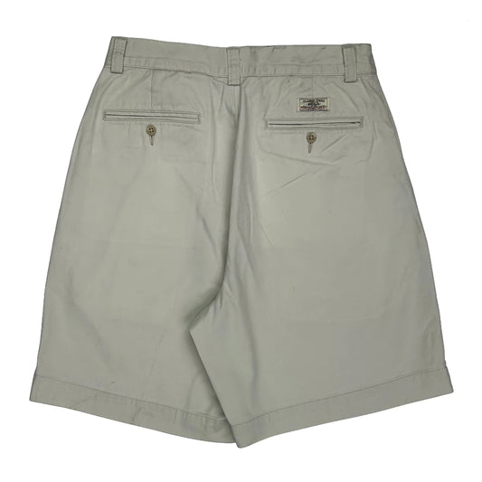 Vintage Polo By Ralph Lauren Chino Shorts - 30W 8L Beige Cotton