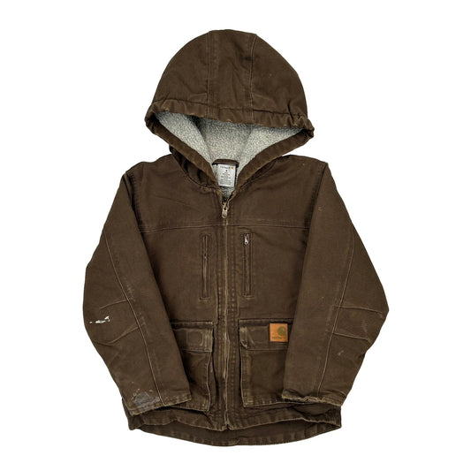 Age 6 Carhartt Jacket - Small Brown Cotton