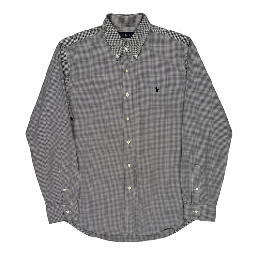 Ralph Lauren Checked Shirt - Large Black & White Cotton