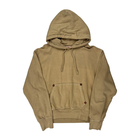 True Religion Graphic Hoodie - 2XL Beige Cotton