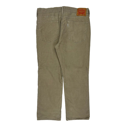 Vintage Levis Cord Trousers - 38W 29L Khaki Corduroy