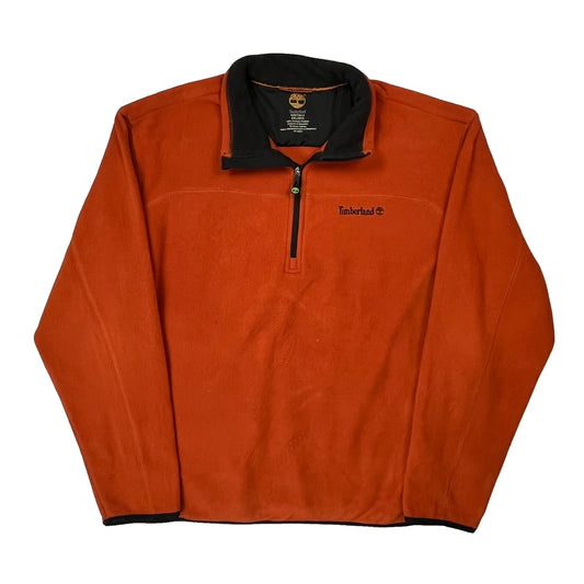 Vintage Timberland Fleece - 2XL Orange Polyester
