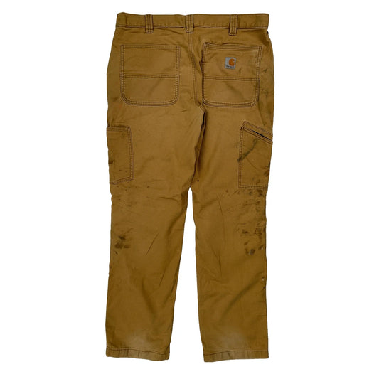 Carhartt Carpenter Trousers - 36W 32L Brown Cotton