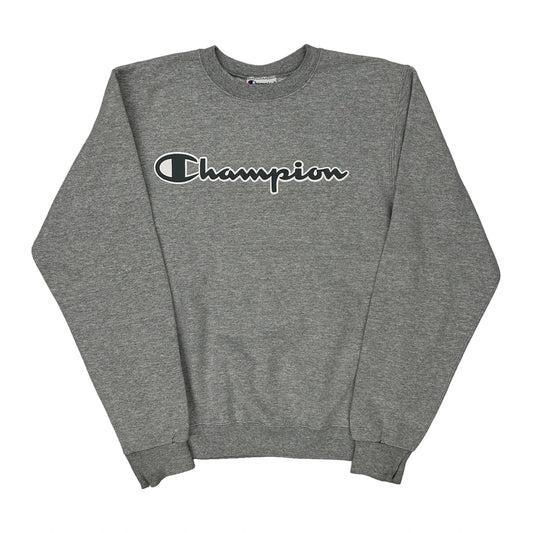 Champion Sweatshirt - Small Grey Cotton Blend
