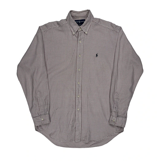 Blake Ralph Lauren Checked Shirt - Medium Red Cotton