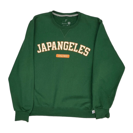Japangeles Sweatshirt - Medium Green Cotton