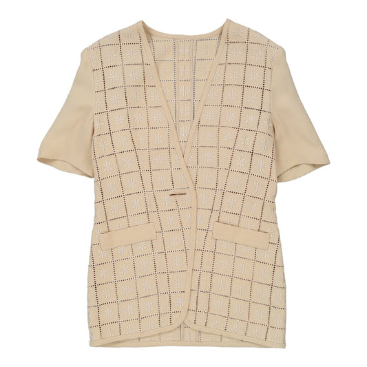 Gai Mattiolo Checked Jacket - Large Beige Cotton