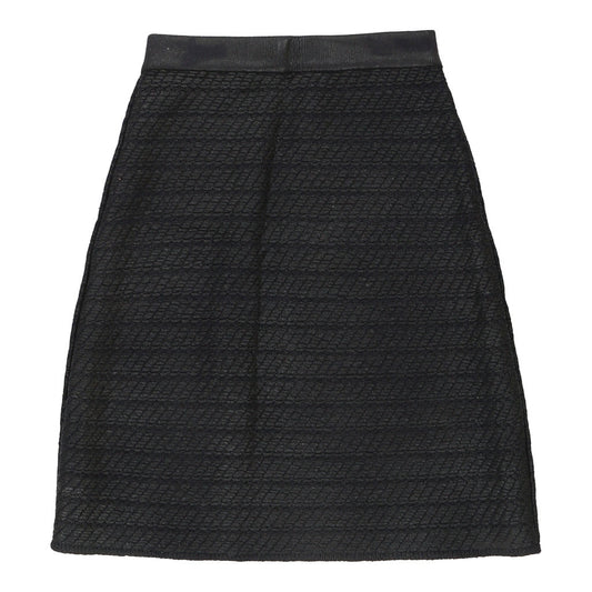 Salvatore Ferragamo Midi Skirt - Small Black Wool