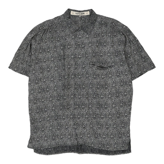 Vintage grey Nani Bon Short Sleeve Shirt - mens x-large