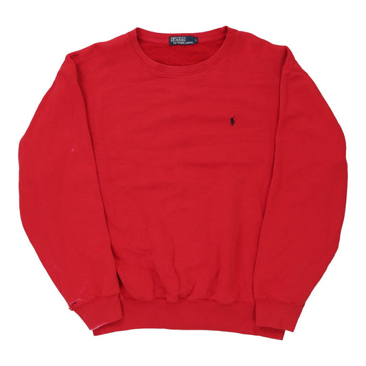 Vintage red Ralph Lauren Sweatshirt - mens large