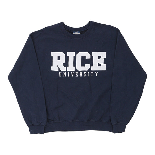 Vintage navy Rice University Mv Sport Sweatshirt - womens medium