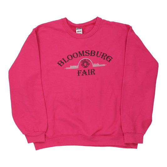 Vintage pink Bloomsburg Fair Jerzees Sweatshirt - womens x-large