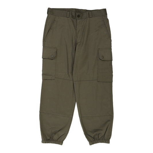 Vintage khaki Age 16 Paul Boye Cargo Trousers - boys 33" waist