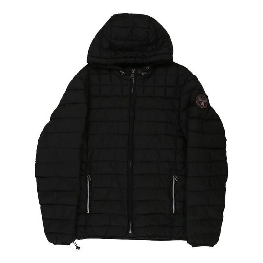 Vintage black Napapijri Puffer - mens medium