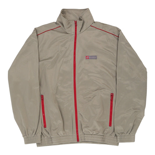Vintage khaki Lotto Track Jacket - mens large