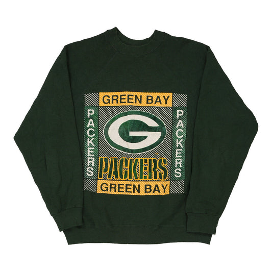 Vintage green 1980's Made in USA Green Bay Packers Artex Sweatshirt - mens large