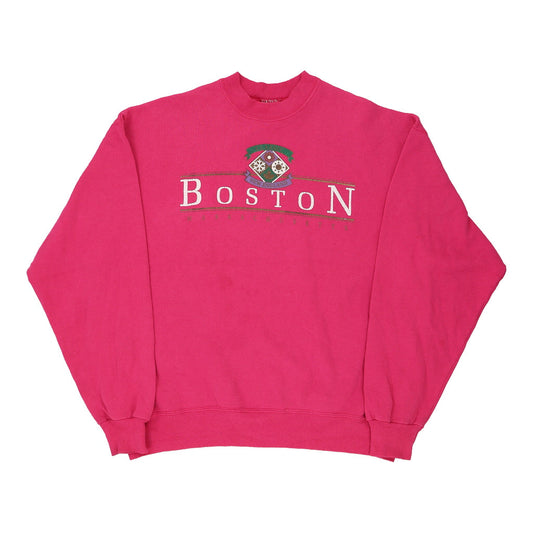 Vintage pink Boston Hanes Sweatshirt - womens x-large