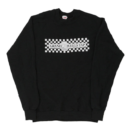 Vintage black Made in USA Grand Wells Tap Jerzees Sweatshirt - mens x-large