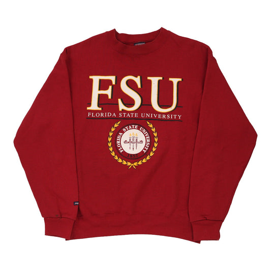 Vintage red Made in USA FSU Jansport Sweatshirt - mens x-large