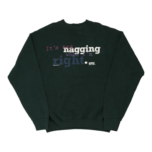 Vintage green Made in USA Fruit Of The Loom Sweatshirt - womens x-large