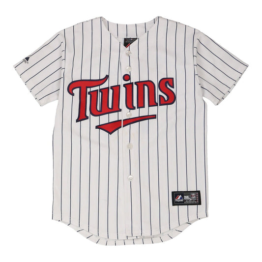 Vintage white Age 10-11 Minnesota Twins Majestic Jersey - boys medium
