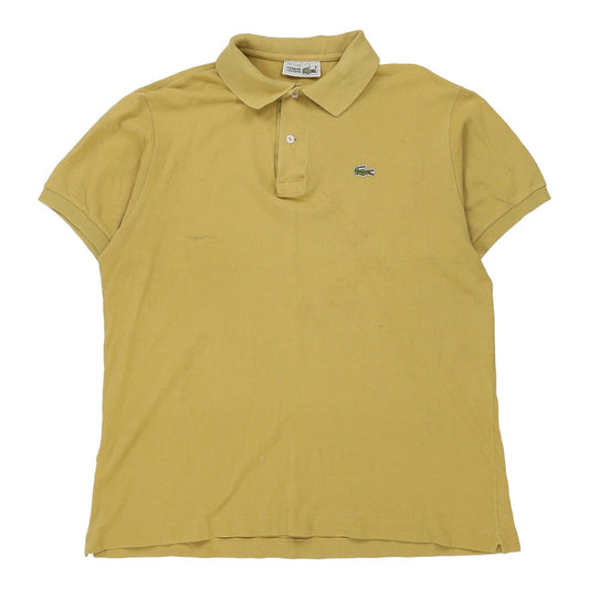 Vintage Lacoste Polo Shirt - XL Yellow Cotton