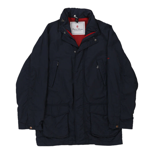 Vintage Conte Of Florence Jacket - Large Navy Nylon