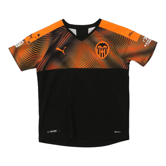 Vintage Age 9-10 Puma Football Shirt - Medium Black Polyester