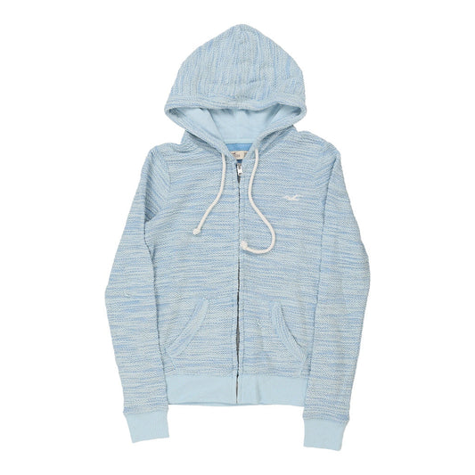 Vintage Hollister Hoodie - XS Blue Cotton Blend