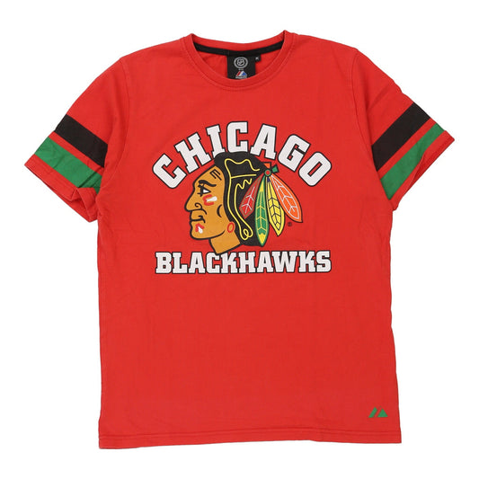 Vintage red Chicago Blackhawks Majestic T-Shirt - mens medium