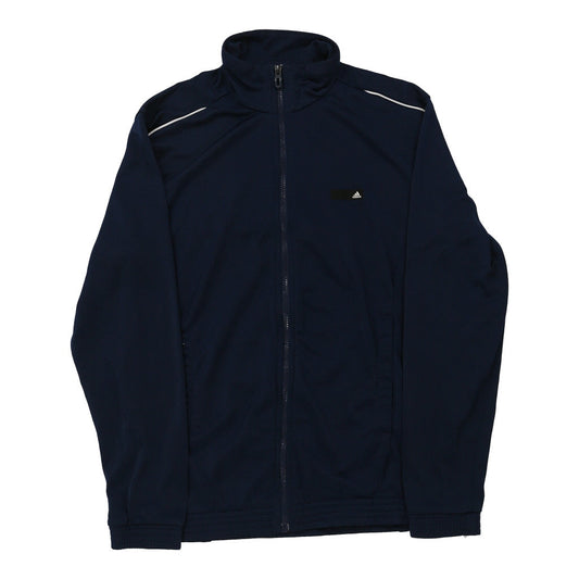 Vintage Adidas Track Jacket - Small Navy Polyester