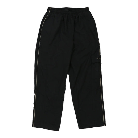 Vintage Champion Tracksuit - Medium Black Polyester