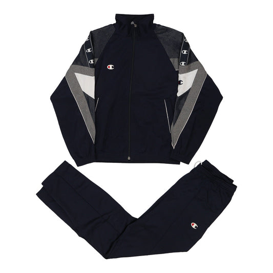 Vintage black Champion Full Tracksuit - mens small