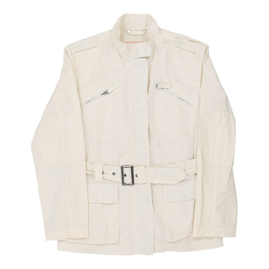 Vintage X-Cape Jacket - Large White Cotton Blend