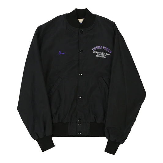 Vintage black Coors Field Holloway Baseball Jacket - mens large