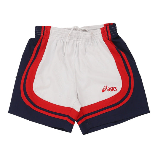 Vintage Age 10-12 Asics Sport Shorts - Medium White Polyester