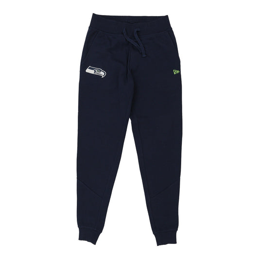 Vintage Seattle Seahawks New Era NFL Joggers - XS Navy Cotton Blend