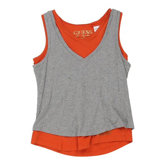 Vintage Age 10-12 Guess Vest - Medium Grey Cotton