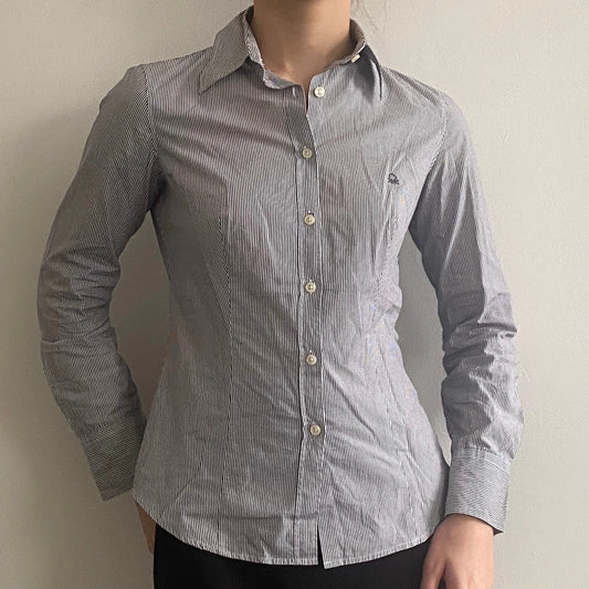 Vintage grey Benetton Shirt - womens small